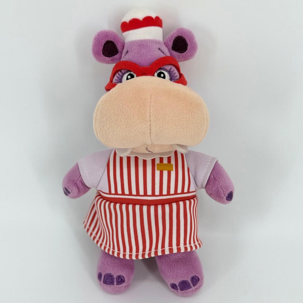 Disney Junior Doc McStuffins Hallie Hippo Purple Soft Toy Plush 8"